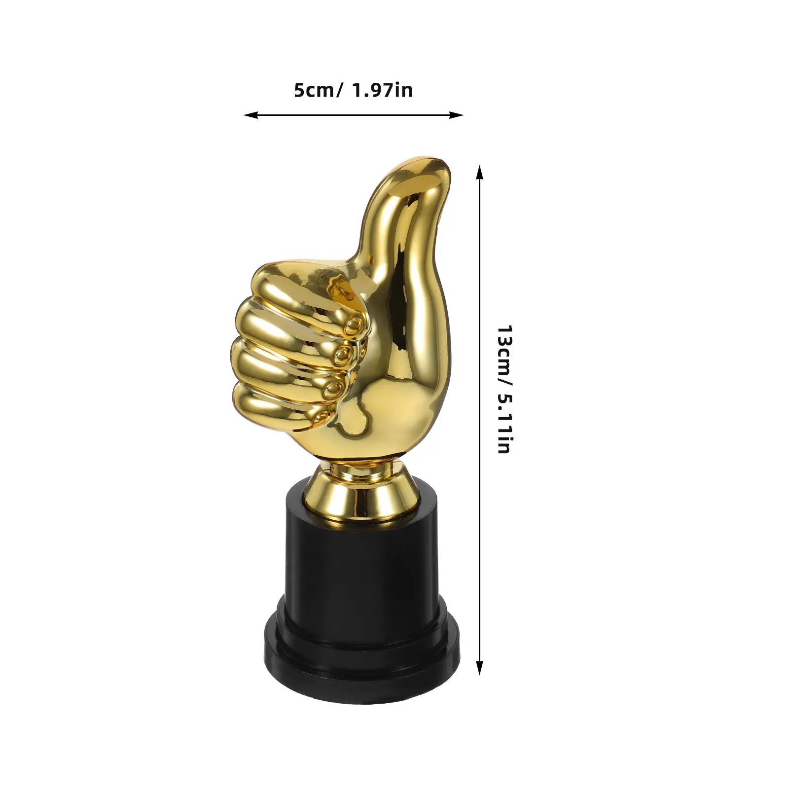 Children Plastic Thumb Trophy Decorative Trophy Award for Kindergarten Competitions Sports and Party Rewards Trophies for Adults