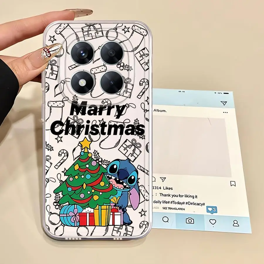 حافظة كرتونية لعيد الميلاد لهاتف Xiaomi Poco X3 NFC X4 GT X5 X4 M3 X3 Pro غطاء شفاف #6