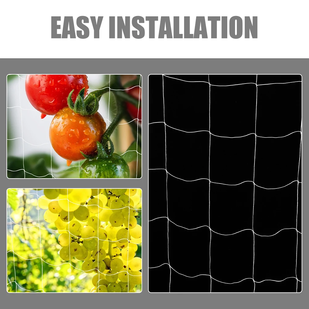 

Climbing Net Trellis for Plants Outdoor Garden Netting Support Fruits 100 Polyester Durable Mesh Size Ideal Plant Growth Easy