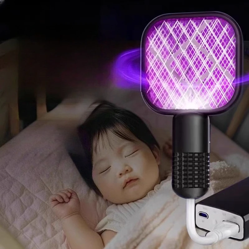 Powerful Portable UV Mosquito Killer USB Rechargeable Bug Zapper Lightweight Insect Trap for Indoor Use Outdoor Camping Garden