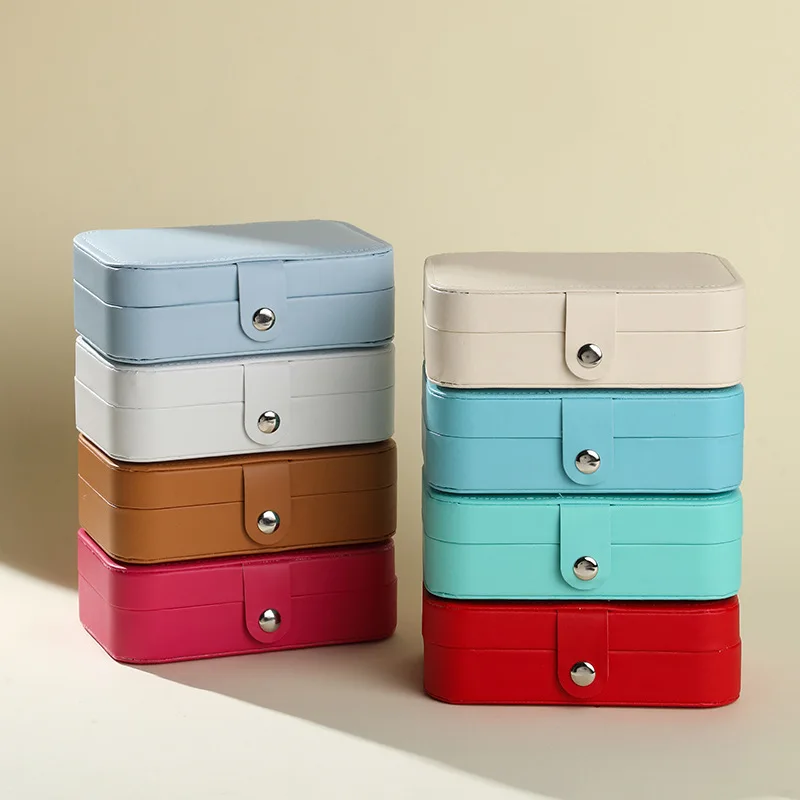 Large Jewelry Box Travel Portable Ring Earrings Pendant Jewelry Storage Box Large Capacity Jewelry Box Cross-border