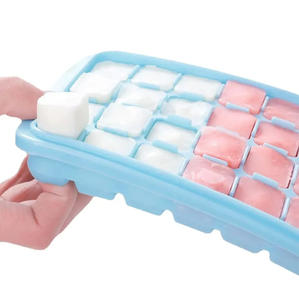 Food Grade Silicone Ice Tray Mold, DIY Ice Cubes Maker, Bandeja De Gelo, Bar De Cozinha, Ferramentas De Fabricação De Gelo, 24 Grids, 36 Grids, 1Pc