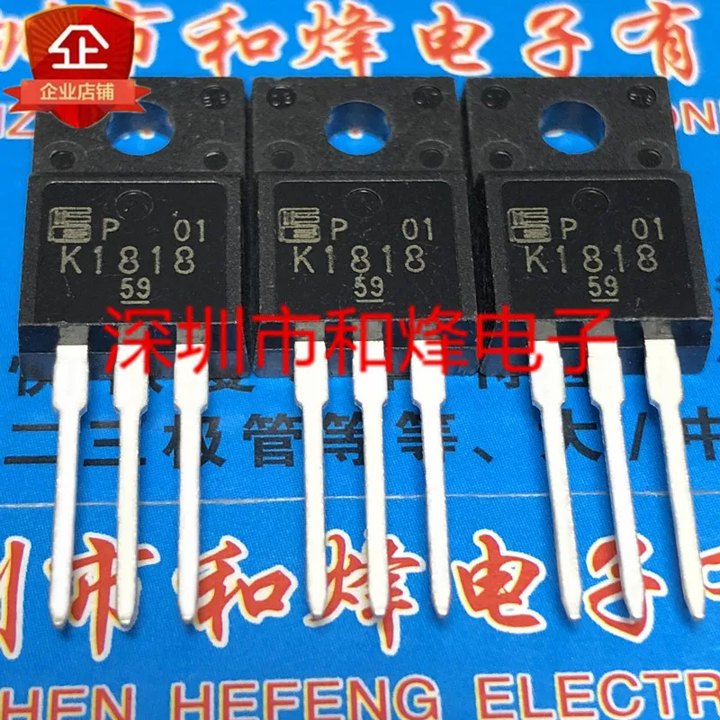 5PCS-10PCS K1818 2SK1818  TO-220F 250V 20A   New And Original On Stock Quiky Shipping