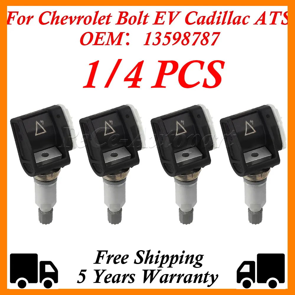 1/4PCS 13598787 Tire Pressure Monitor Sensor TPMS For Chevrolet Camaro Buick Cascada Cadillac ATS-V CTS-V CTS Opel Vauxhall