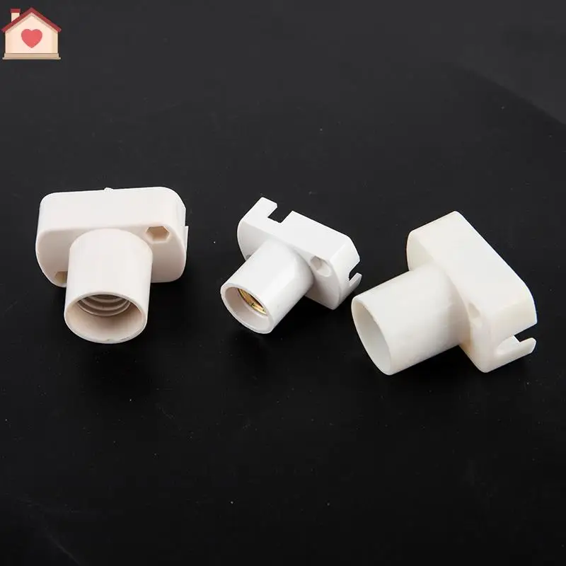 Mini Base de lámpara de tornillo blanco, soporte de portalámparas E12, E14, E17, adaptador de enchufe de bombilla, accesorios, 1 unidad