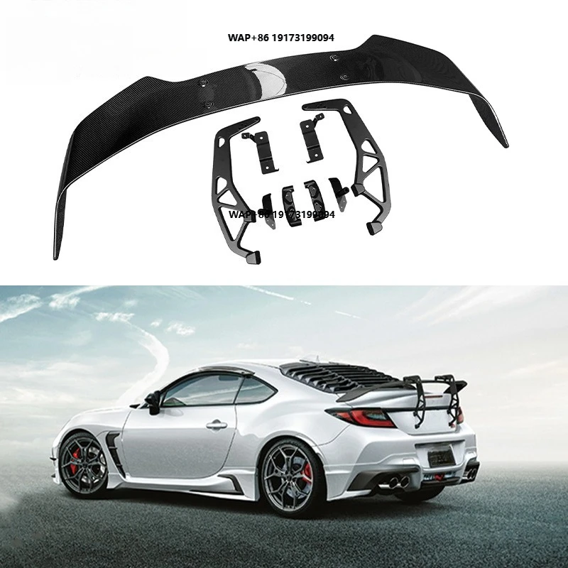 

T Style Carbon Fiber Rear Spoiler for GR86 ZN8 BRZ ZD8 2021+ Swan Neck Wing Aerodynamic Kits Car Auto Parts Car Bumpers
