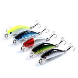 1PCS Floating Minnow Fishing Lure 4.5cm 2.8g Lifelike Plastic Wobbler Crankbaits 3D Eyes Isca Artficial Hard Bait Carp Fishing