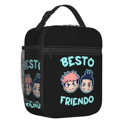 Custom Jujutsu Kaisen My Besto Friendo Todo Aoi Lunch Bag Men Women Cooler Thermal Insulated Lunch Box for Student School