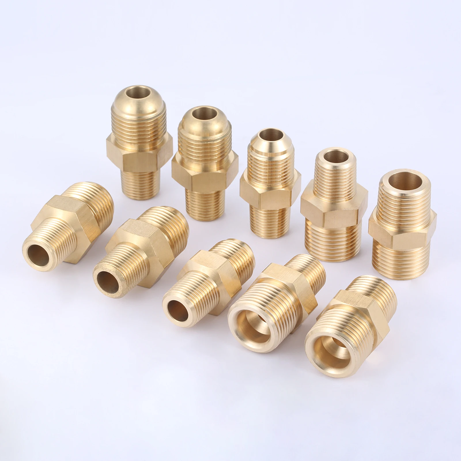 1pc Male 7/8 5/8 3/4 G5/8 to NPT 3/8 16.2mm Connector Brass Adapter for Nitrogen Oxygen Cylinder Pressure Reducing Valve Convex