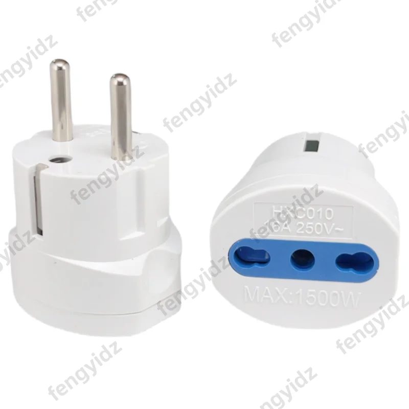 Germany France to Italy Travel Adapter 10A/16A  250V Power Plug Converter for Italy  Chile Electrical Socket