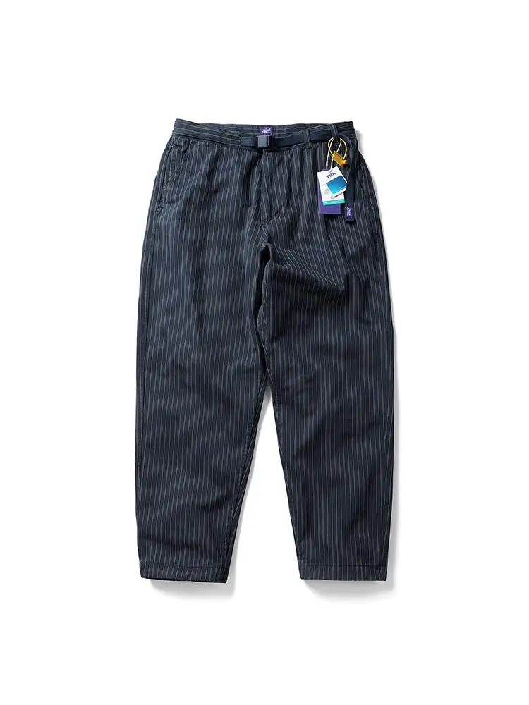 الاتجاه الياباني Cityboy الجينز الرجعية غسلها عمال السراويل الرجال فضفاضة مدبب قليلا السراويل #5