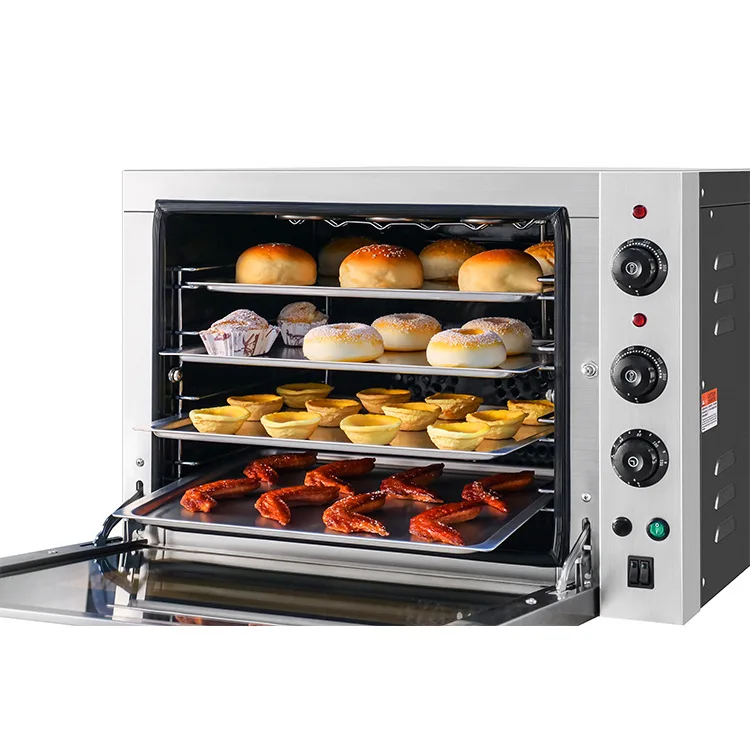 Electric 4 Tier Automatic Hot Air Convection Oven New Condition Bread Combo Oven Commercial High Productivity Flour 220V