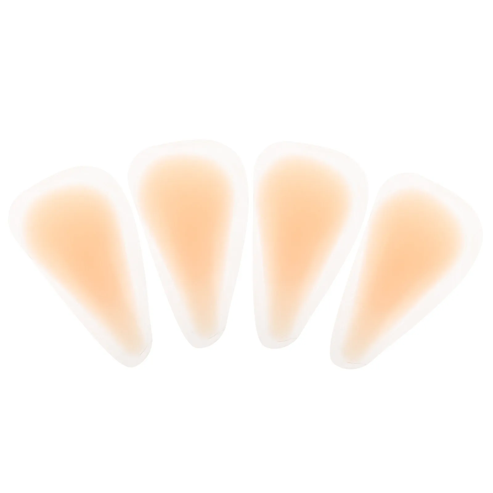 

4 шт. Невидимые бесшовные силиконовые накладки телесного цвета для защиты от просвечивания для женского белья, купальников, бикини, леггинсов