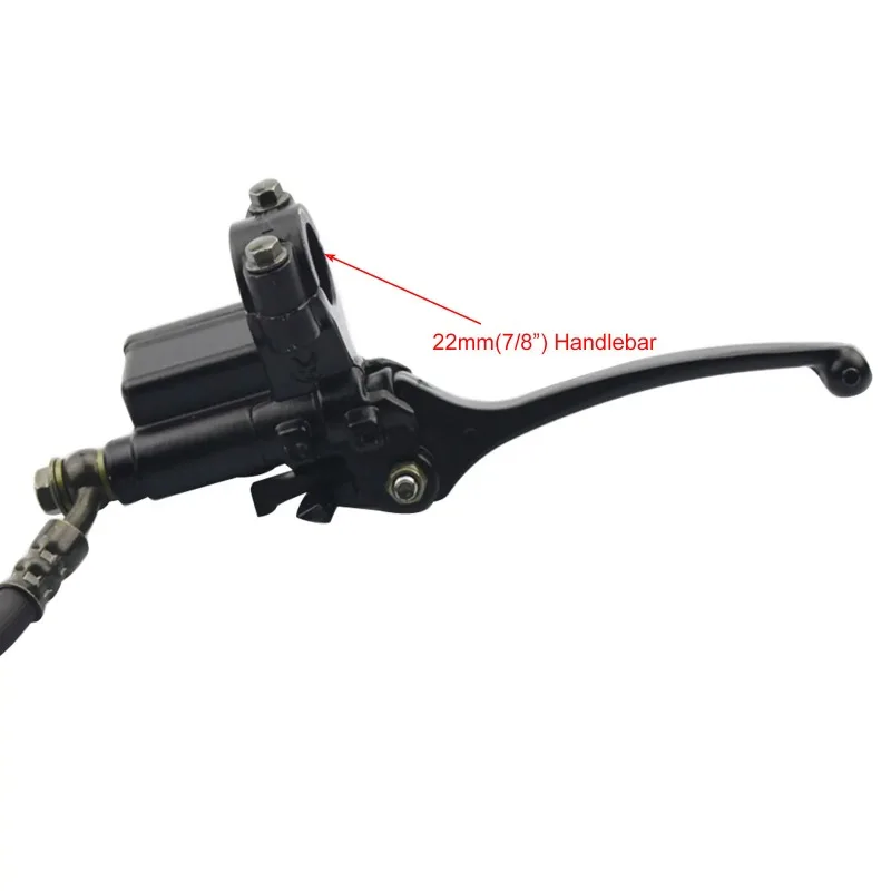 Motorcycle Front Disc Brake Master Cylinder Caliper Assembly with Brake Pads for 50cc 70cc 90cc 110cc