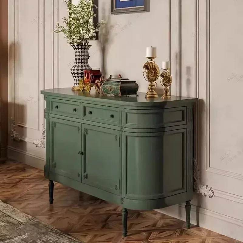 Living Room Cabinet Vintage Nordic Green Home Organization Cabinets Wooden Drawer Szafki Do Przedpokoju Furniture Bedroom