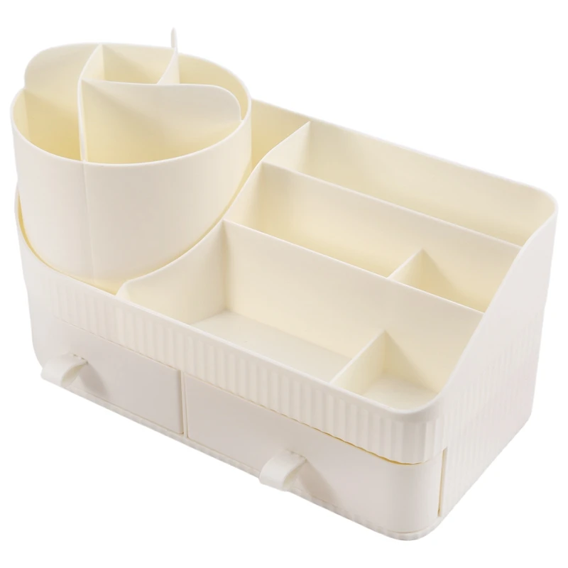 

New-Cute Rotating Drawer Pen Holder Large Capacity Desktop Pen Holder Multi-Functional Storage Rackpen Holder