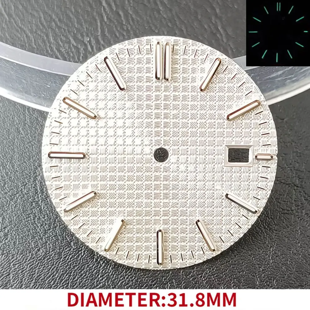 قرص ساعة معقمة لساعة اليد ، تقويم فردي ، قرص معدل ، إكسسوارات حركة NH35 ، قطر #4