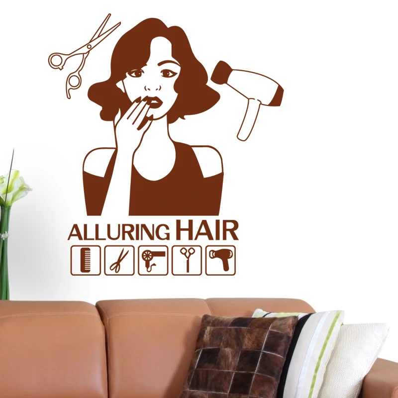 

Hair Salon Sticker Make Up Spa Decal Beauty Posters Vinyl Wall Decals Decor Mural Nail Beauty Salon Wall Decal1013