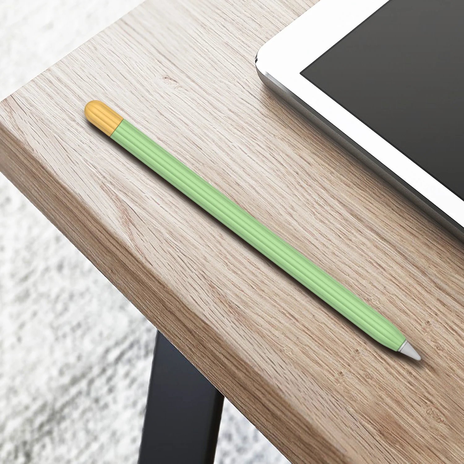 Stylus Cover Silicone Pen Case For Apple Pencil 1 2 Tips Cap Color Matching Stylus Protective Non-slip Anti-fall Pen 2 1 Cover