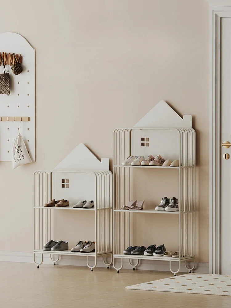 Shoe rack Home Door Indoor Multi-storey wall online celebrity simple shoe rack layered storage into the home shoe cabinet.