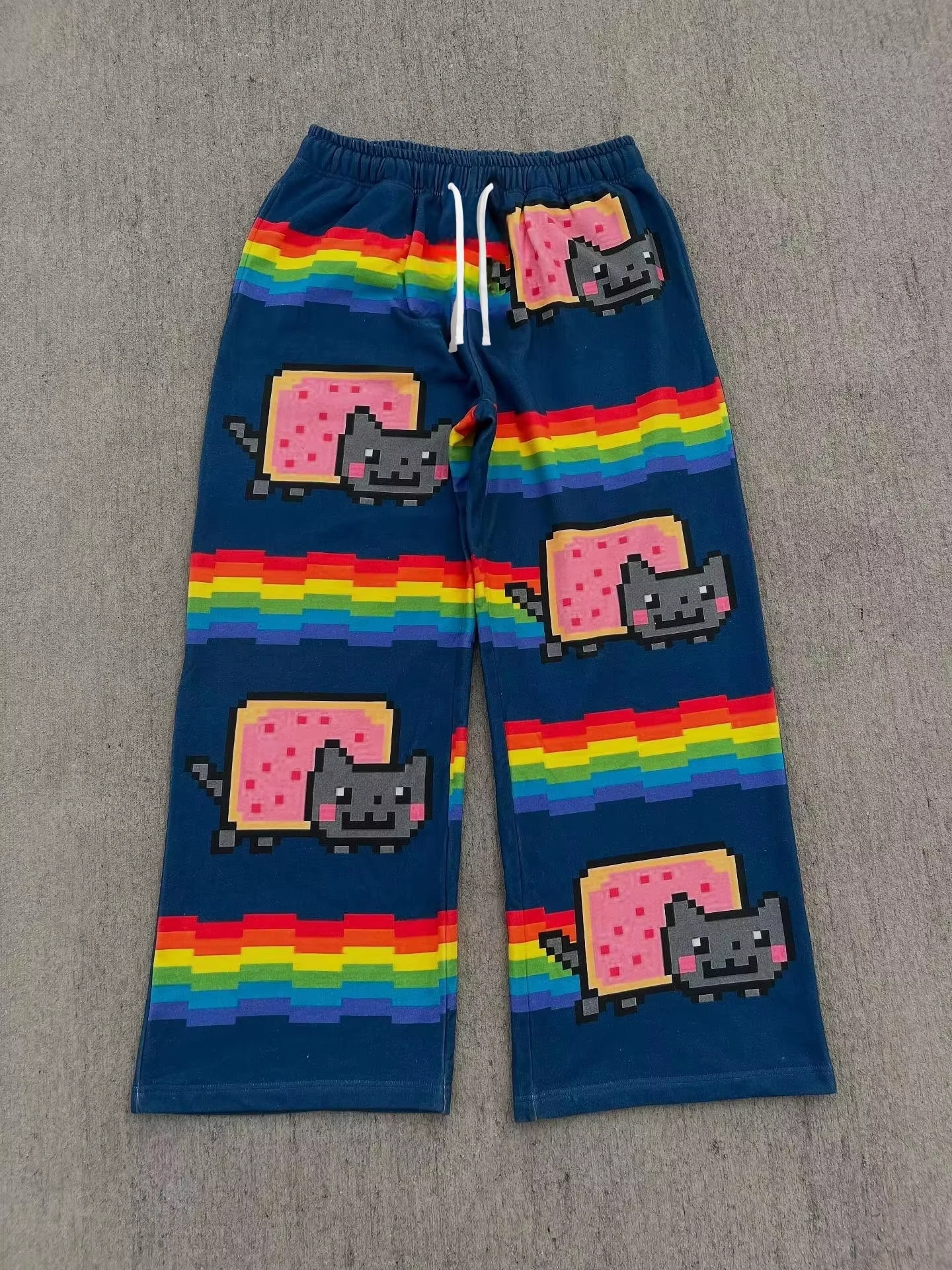 Street Fashion Baggy - 2026 Summer Hip Hop Nyan Cat