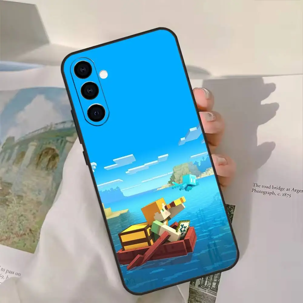 Etui na telefon A-Alex z żółtym mikroorganizmem dla Samsung Galaxy A91,80,73,72,71,53,52,32,31,22,21s,20, miękkie czarne etui