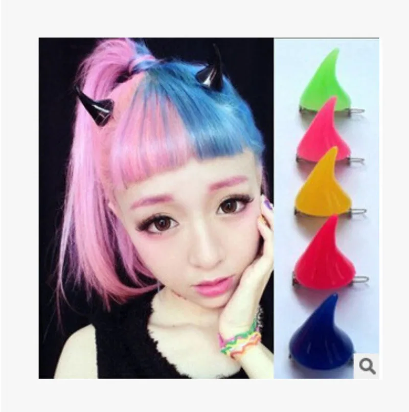 

Японские заколки для волос в стиле Харадзюку, флуоресцентная смола, аксессуары для волос, заколки для волос, головной убор, боковые зажимы, головной убор