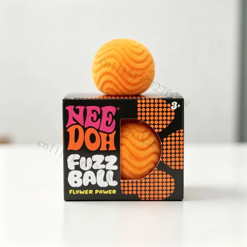Nee Doh Fuzz Ball Series Desktop Decompress Ornament Stress Relief Toys Suitable for Under Pressure Fun Soft Stress Ball Gifts
