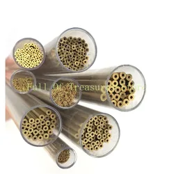 Brass Drilling Electrode Tube Diameter 0.5mm 0.8mm Length 400mm Single Hole for EDM Drilling Machine