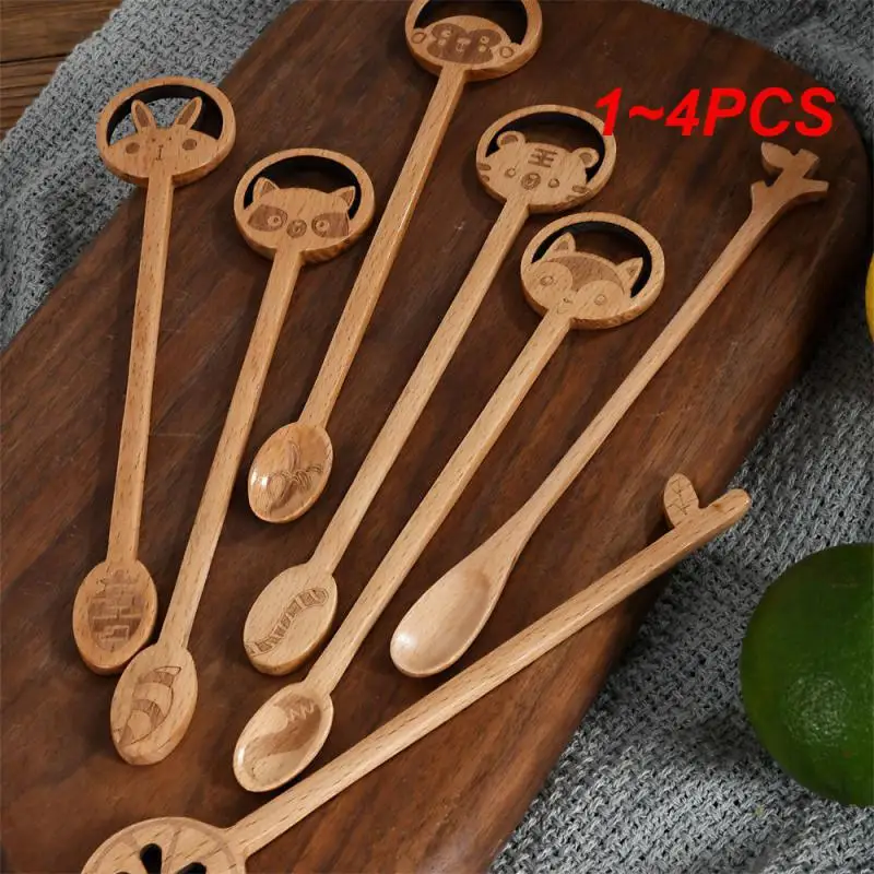 1~4PCS Japanese And Korean Coffee Spoons Will Not Scratch The Surface Coffee Stirring Spoon Tableware Elegant And Generous Spoon