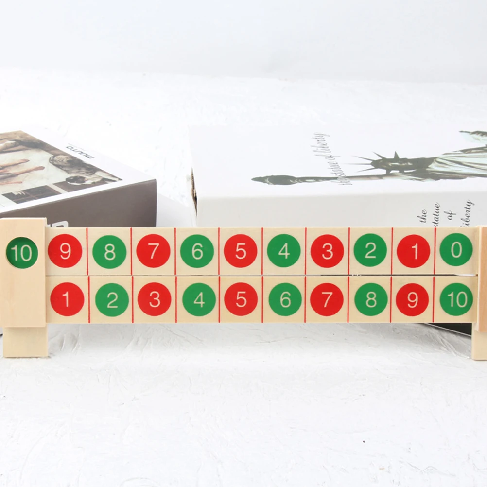 

Math Teaching Aids Early Education Addition Ruler s Bamboo Geometry Calculation