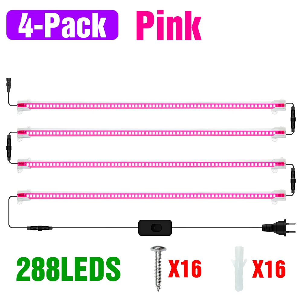 LED Plant Grow Light Strip 220V Volledige Spectrum Hydrocultuur Teelt Lampen Bar Phyto Groei Vullen Lamp Bloem Succulent Vegs
