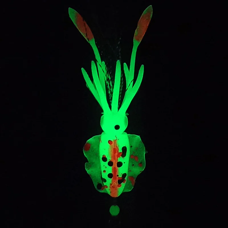 9cm/5.7g Miękka przynęta Kałamarnica Spódnice Przynęta wędkarska Ośmiornica Łódka Wędkarstwo morskie Guma PVC Sztuczna miękka przynęta Wędkarstwo Trolling Lure — zdjęcie 4