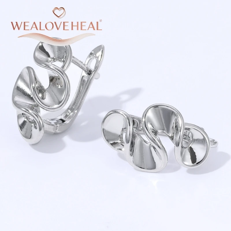 18K Gold Plated Brass Metal Pleated Flowers Leverback Earwire,High Quality Earring Hook Clasps for DIY Earring Making Materials