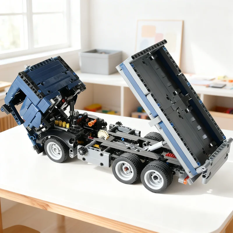 592PCS MOC Performance Automotive Replica Model Engineering Construction Decorative Building Blocks Detailed Exhibit Toy Gift