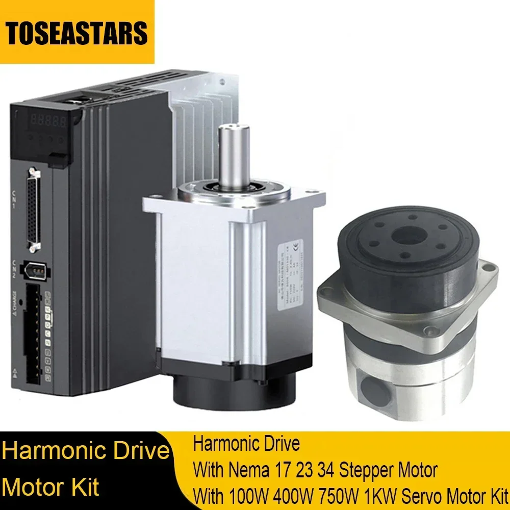 

Harmonic Drive High Precision 20 Arc Sec Nema 17 23 86 Stepper 40 60 80mm Servo Robotic Arm Precision Automation Manufacturing