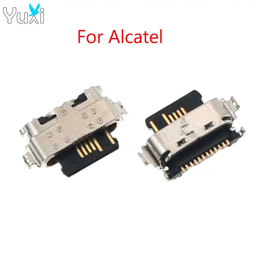 YuXi 1 Piece Type C USB Jack Charging Port Plug Dock for Alcatel 5 5086X 3X 2020 2019 5061 OT 5061U 5061A 5048 5048A 5086/Y