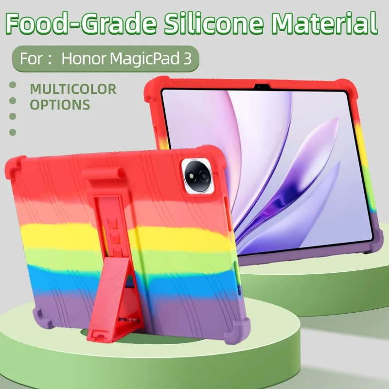 حافظة لهاتف HONOR MagicPad 3 مقاس 12.5 بوصة آمنة للكمبيوتر اللوحي CGL-W00 غطاء حامل من السيليكون المقاوم للصدمات