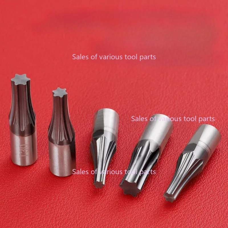 CT08 HSS-TiCN Torx Rotary Broach Punching Cutter Tool 8mm Shank T6 T8 T10 T15 T20 T25 T30 T40 T50