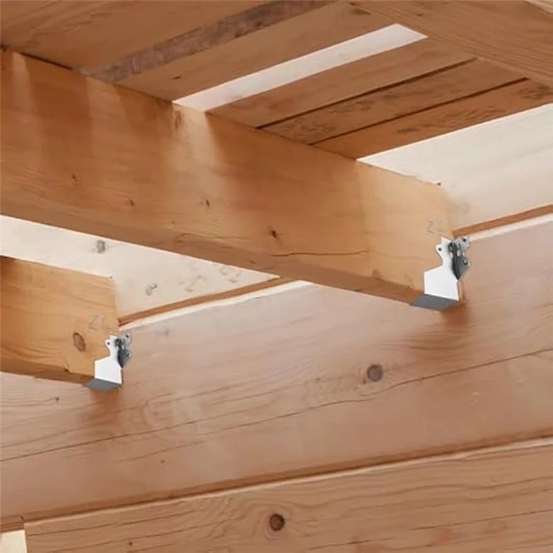

AEE4-10Pcs Strong Tie Brackets LU24 2X4 Joist Hanger Galvanizing Face Mount Joist Hangers For Wood Hurricane Ties Rafter Ties