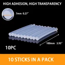 10 Clear Hot Melt Glue Sticks 7x100mm #2