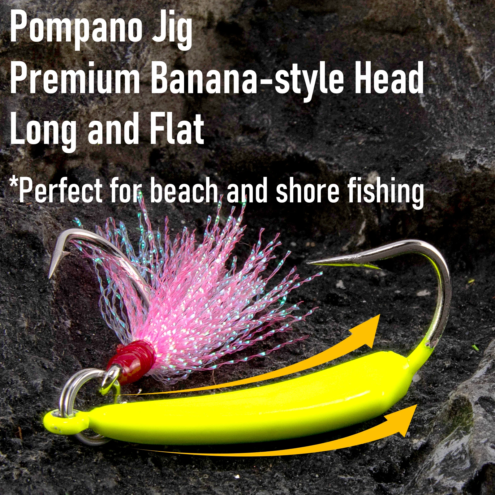 Jig Head Plátano Pompano de Pie – Vertical Jigging lance - imagen 3
