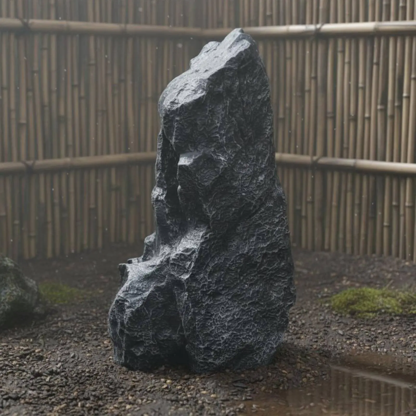 Fiberglass Landscape Rock Long-Lasting Realistic Landscape Rock Resin Garden Boulder Lightweight Artificial Stone