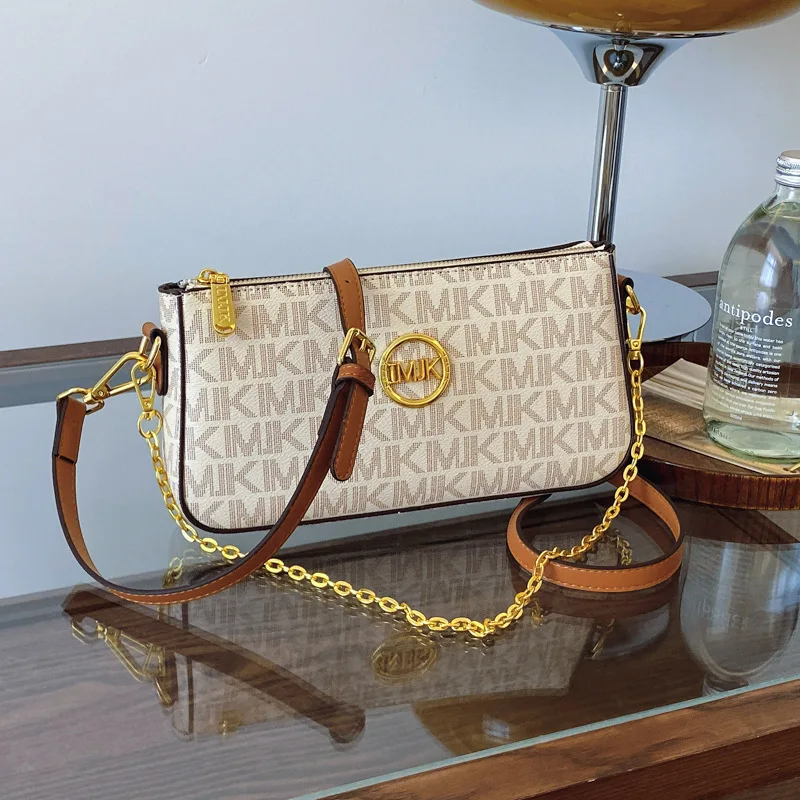

2025 Vintage Print Box Bag, Women's Chain Strap Shoulder Purse, Retro Chic Crossbody Bag for Daily Use