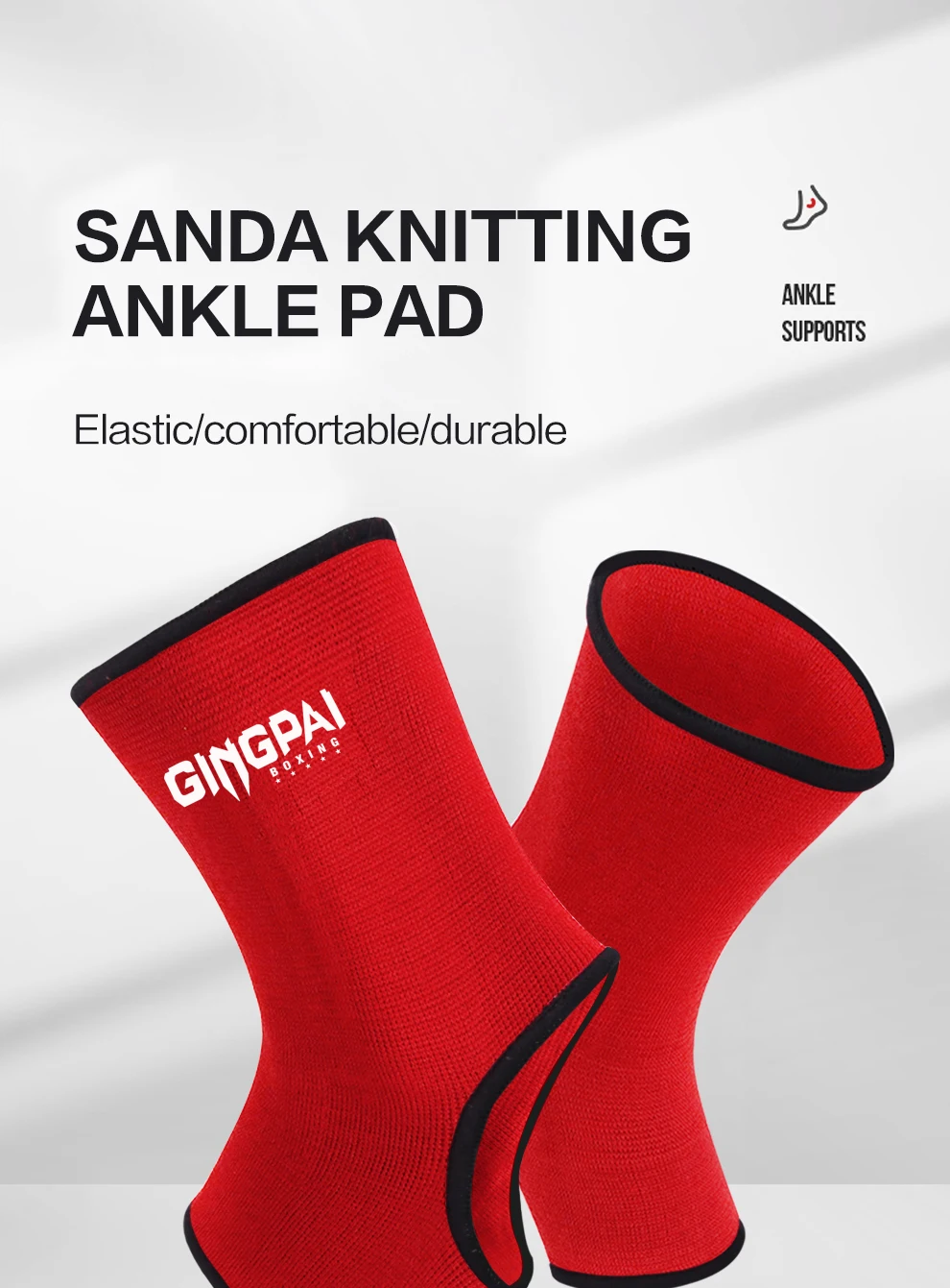 2 stücke Boxen Ankle Brace Stretch Atmungsaktive Kampf Fuß Schutz Thai Kampf Knöchel Kompression Socken Boxen Training Socken – Detail 2