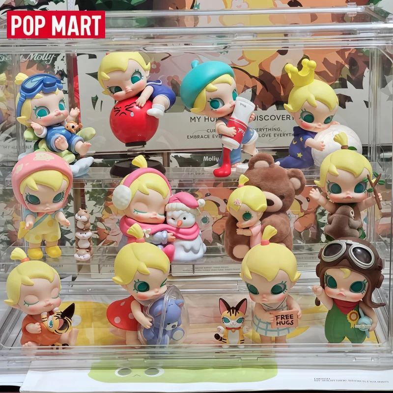 

POP MART Baby Molly Hug Exploration Plan Series Figurine Blind Box Exquisite Toys Cute Ornaments Collection New Year Girls Gifts