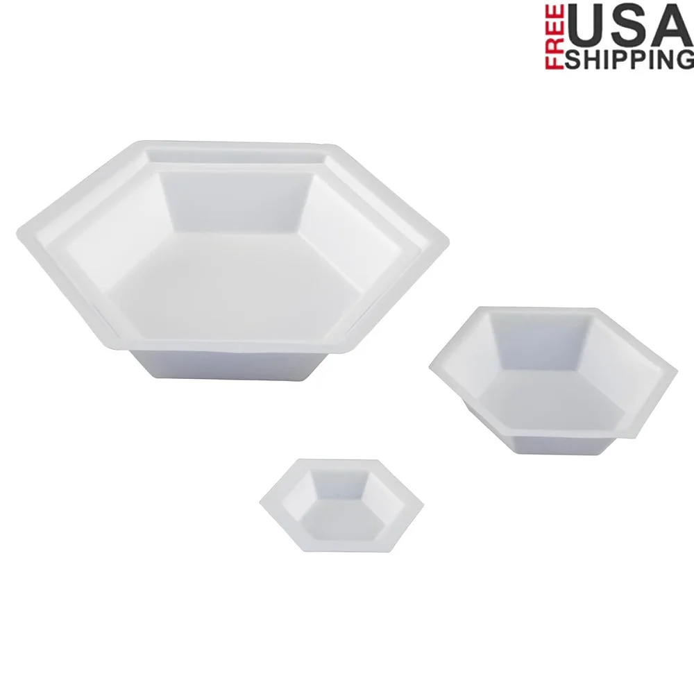 

Hexagonal Weigh Boats 6mL Anti-Static Disposable Pack of 500 Biologically Inert Flat Bottoms Accurate Transfer Compliant