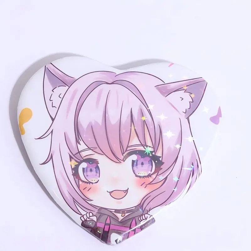Custom Badge Pins Button Pins Heart Shaped Star Shape Cat Ear Shape Tinplate Lapel Button Personal Pet Anime Photos Gift Custom - view 4
