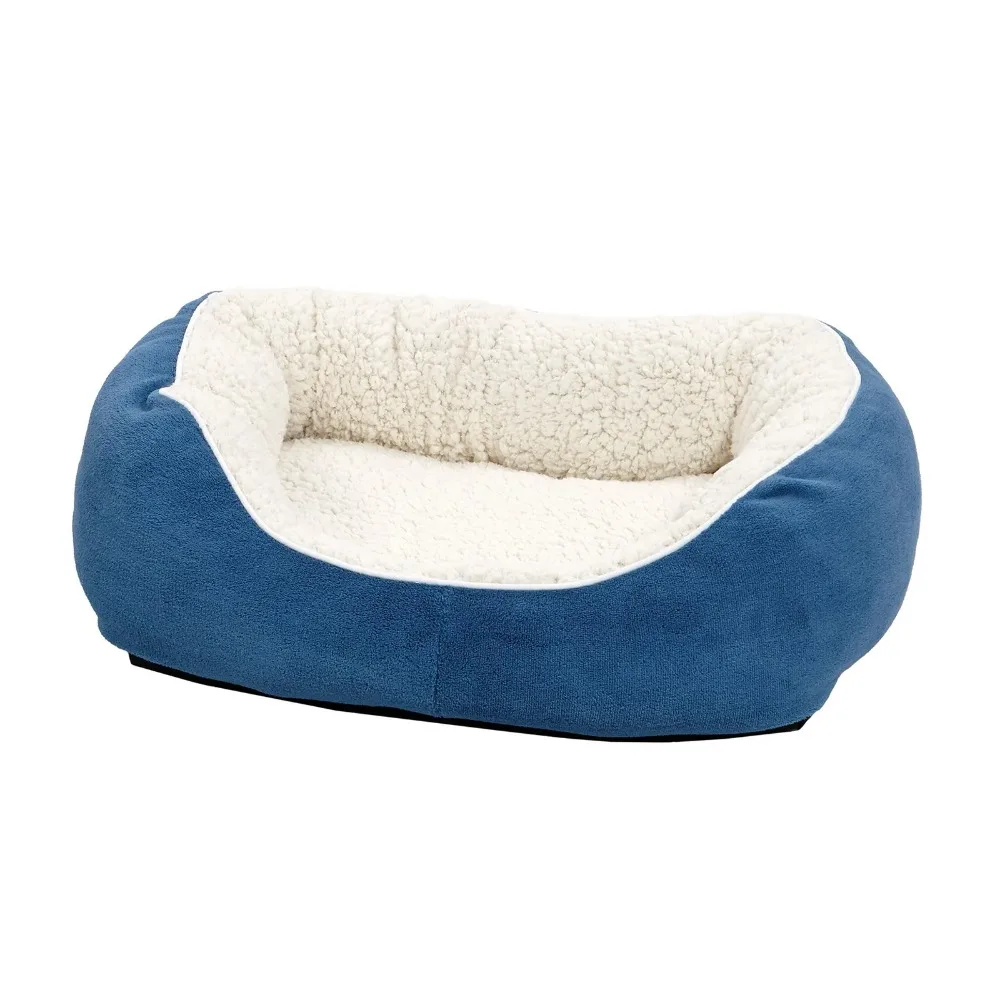 

Pet Bed for Small Dogs & Cats, Blue, Easy to clean pet (dog or cat) bed that is machine washable & dryer friendly for long use