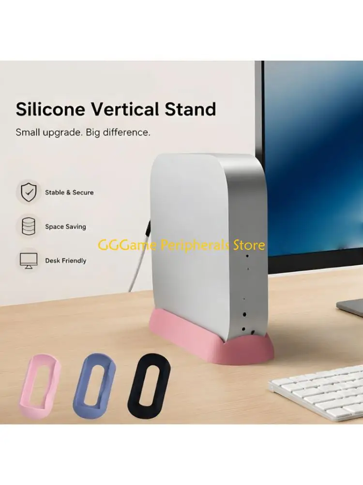 U55B Rounded Base Silicone Stand for Mini Desktop Computer for Home Office Use
